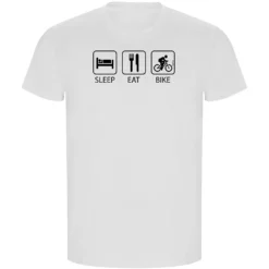 Sleep Eat And Bike ECO Short Sleeve T-Shirt